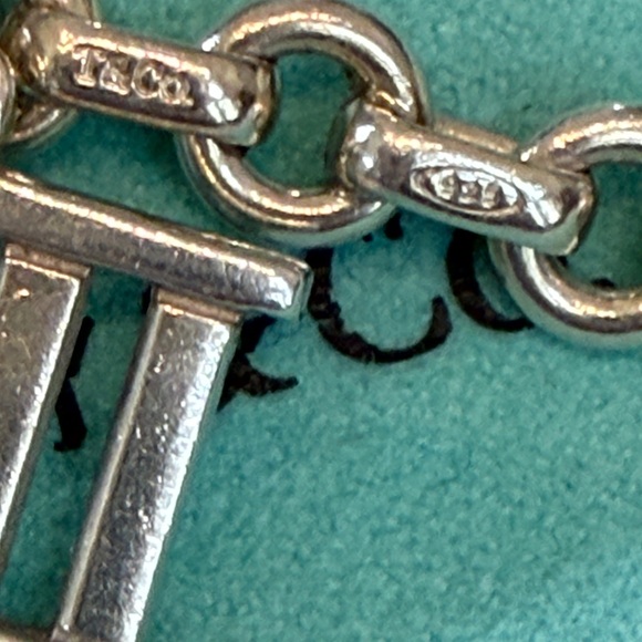 Tiffany & Co. Silver Roman Numeral Charm Bracelet - Picture 4 of 9